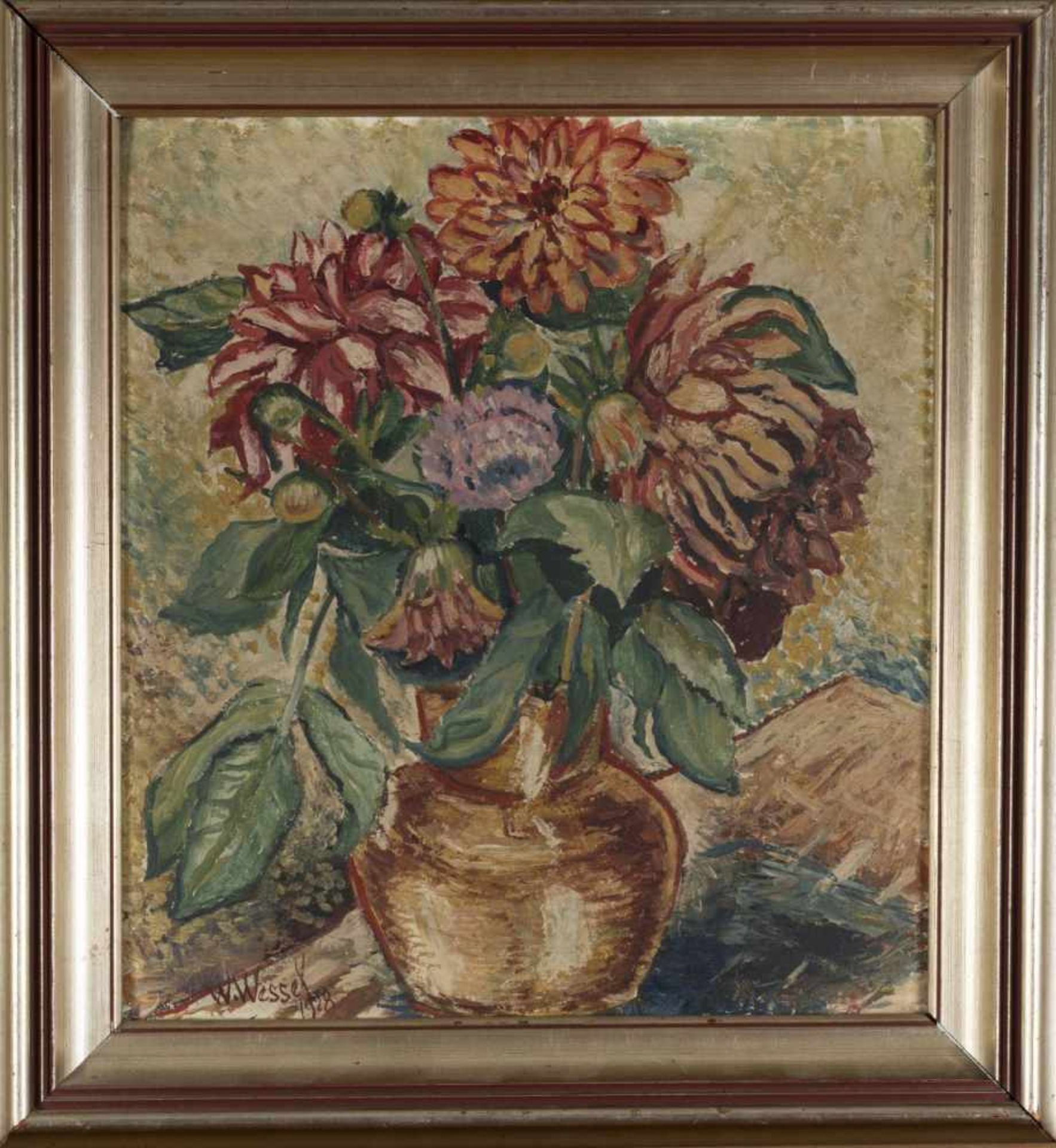 Wilhelm Wessel, Untitled (flower still life), 1928