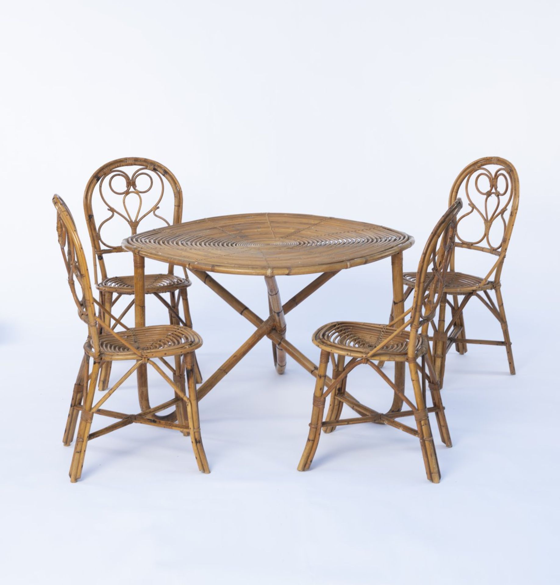 Tito Agnoli , Vier Stühle, ein Tisch, 1950er Jahre - Bild 9 aus 13