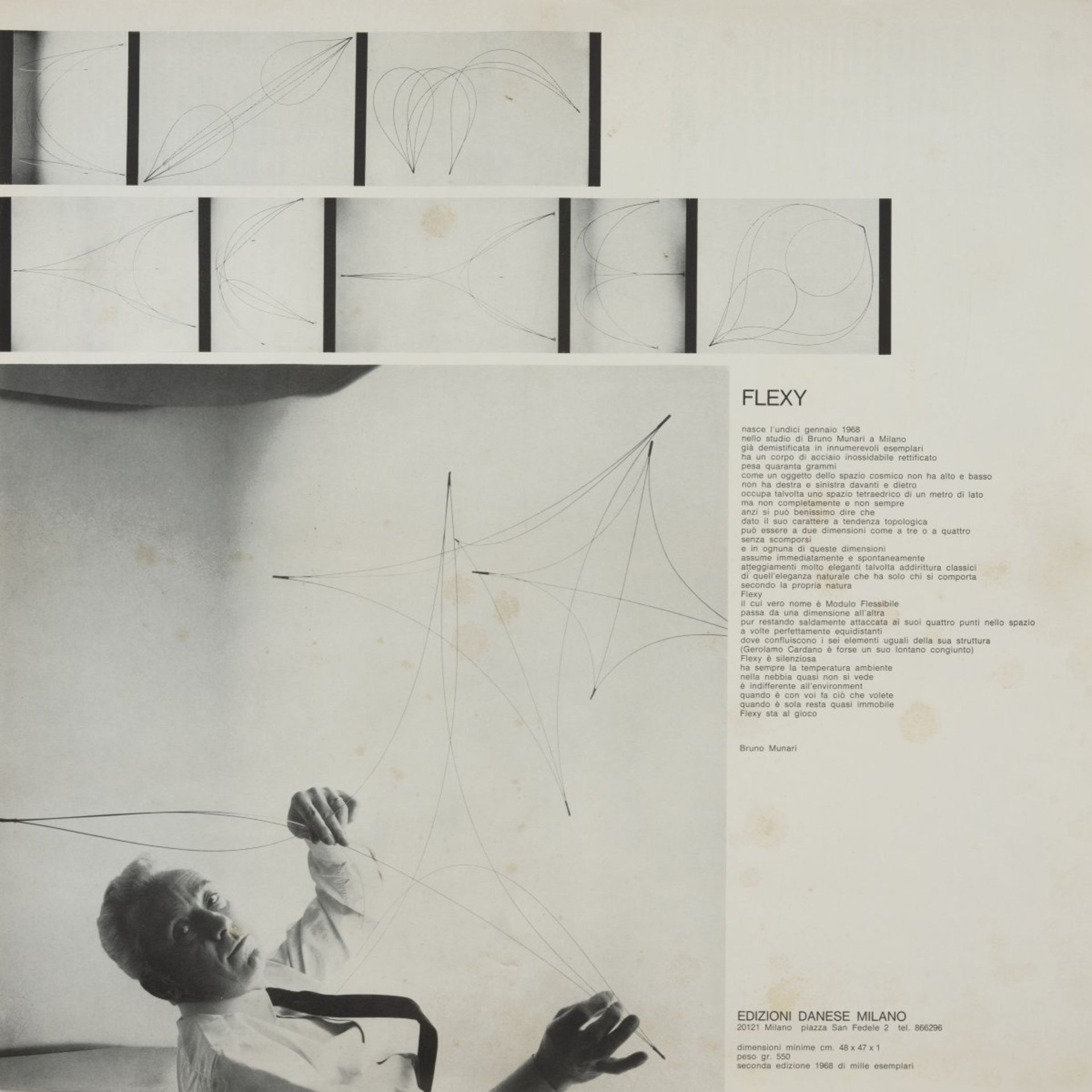 Bruno Munari, Skulptur 'Flexy', 1968 - Bild 3 aus 3
