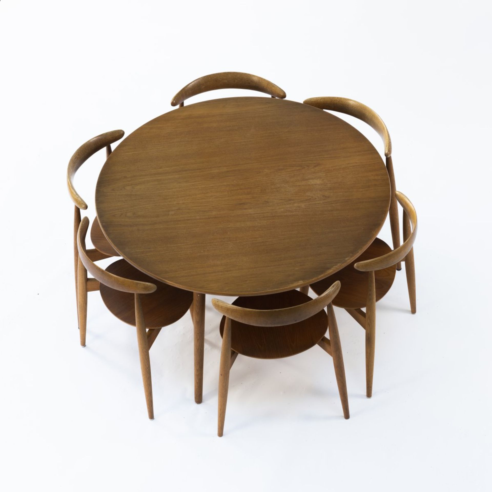 Hans J. Wegner, Tisch '4602' mit sechs Stühlen '4103', 1952 - Bild 4 aus 7