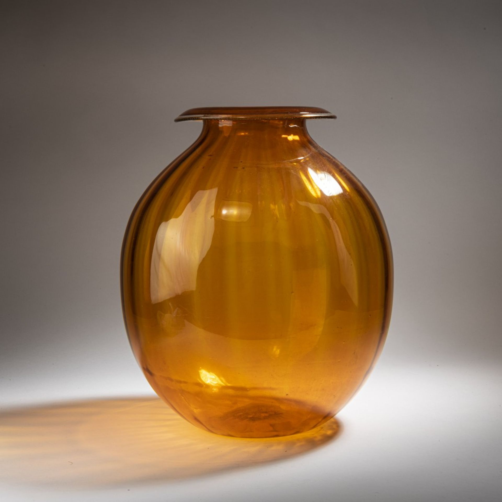 Ercole Barovier (zugeschrieben), Große Vase 'A coste', um 1925