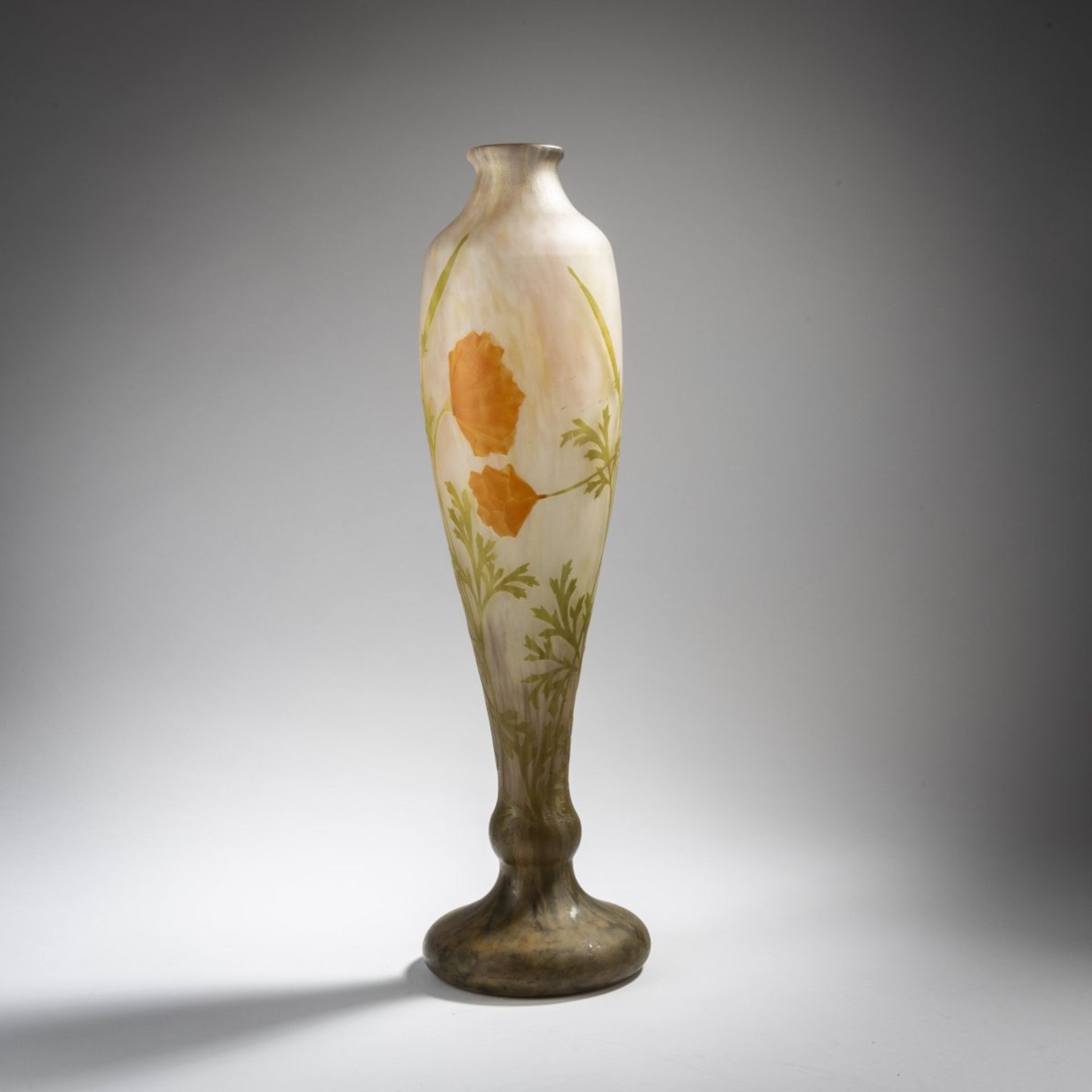 Daum Frères, Nancy , Große Vase 'Pavots', um 1908 - Bild 5 aus 5