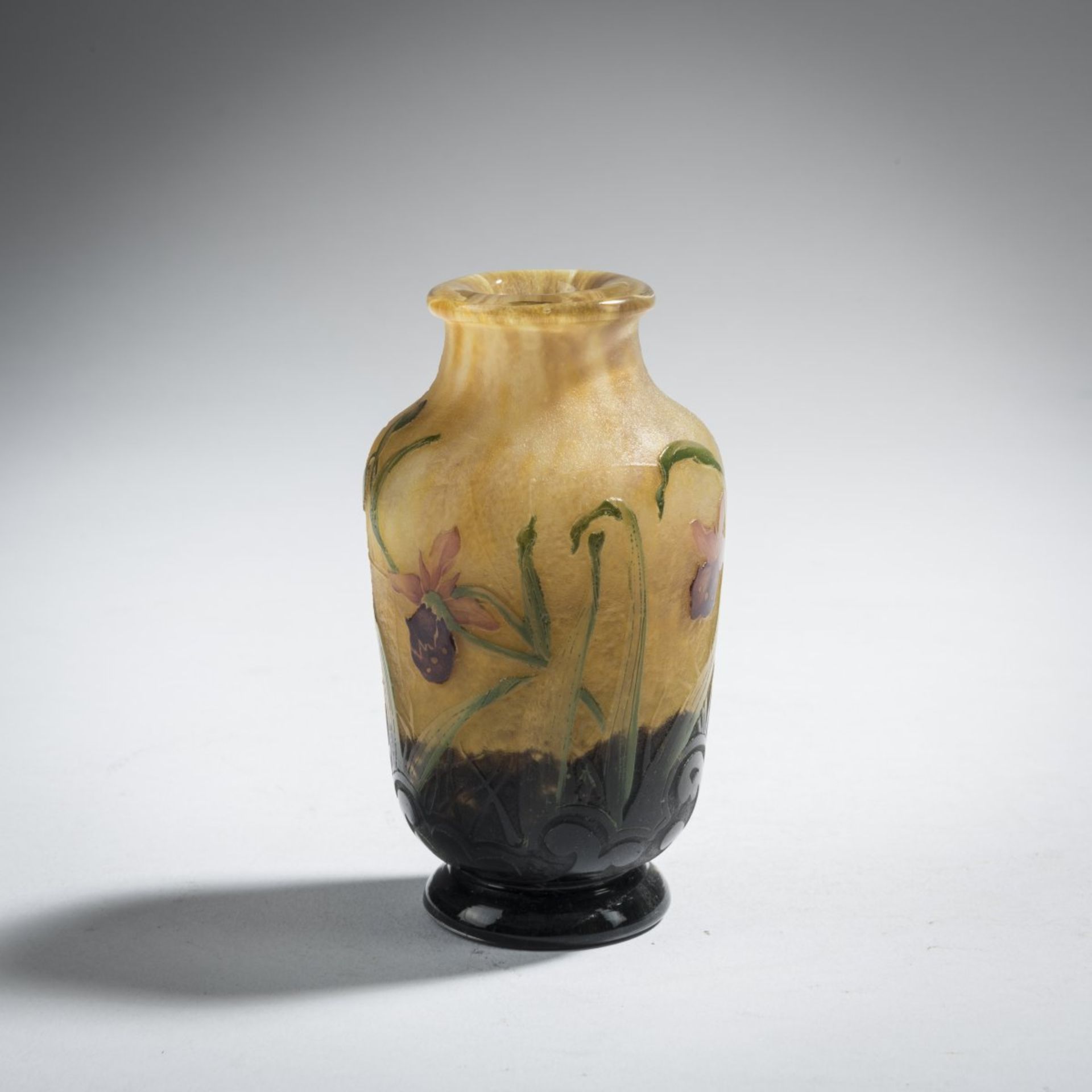 Henri Bergé, Kleine Vase 'Orchis, Mouches et Abeilles', 1906 - Image 3 of 5