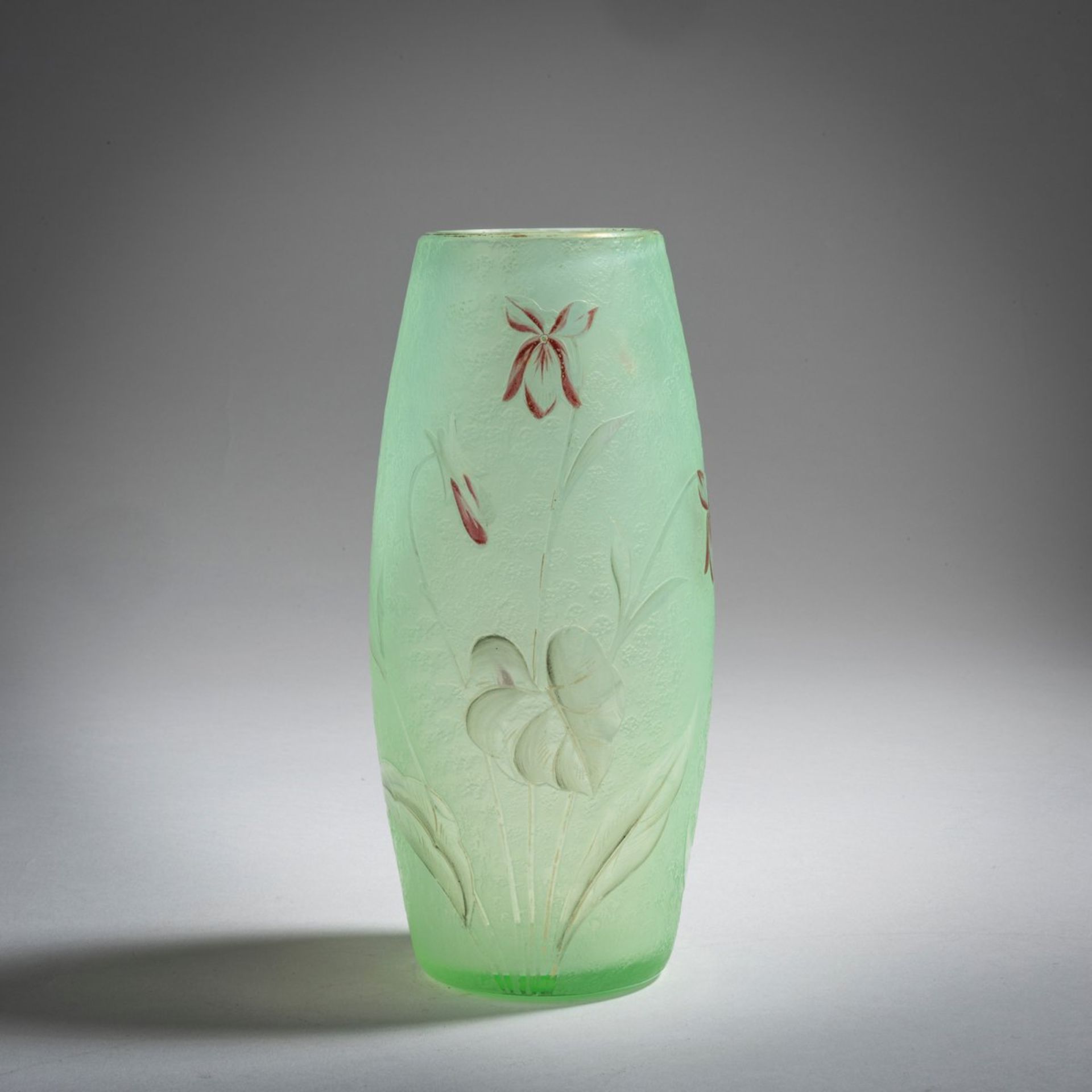 Daum Frères, Nancy, Vase 'Violettes', 1895-1900