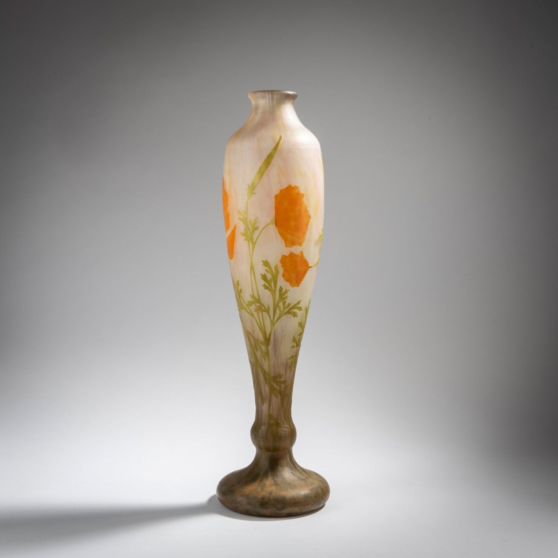 Daum Frères, Nancy , Große Vase 'Pavots', um 1908