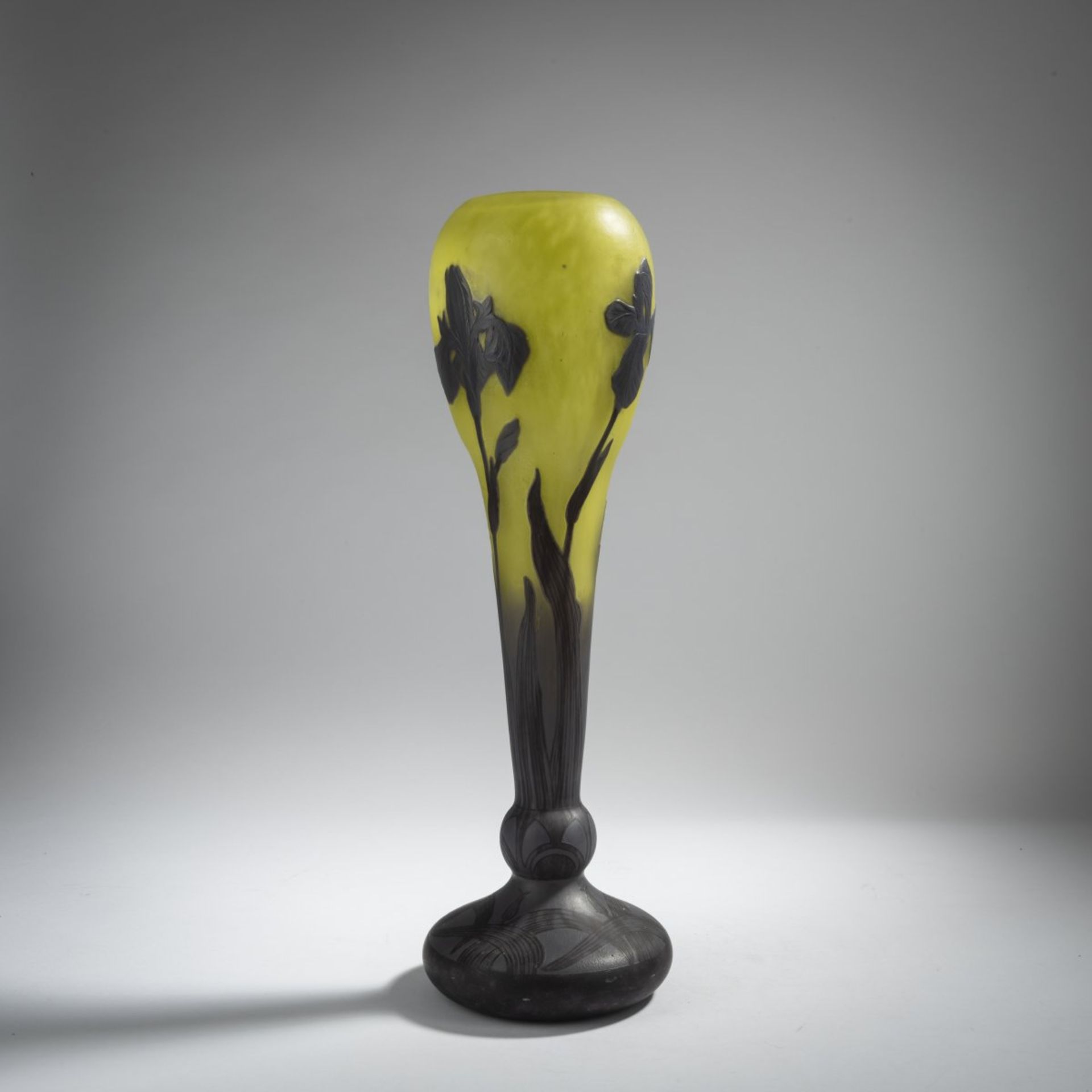 Daum Frères, Nancy , Hohe Vase 'Iris', um 1908 - Image 3 of 6