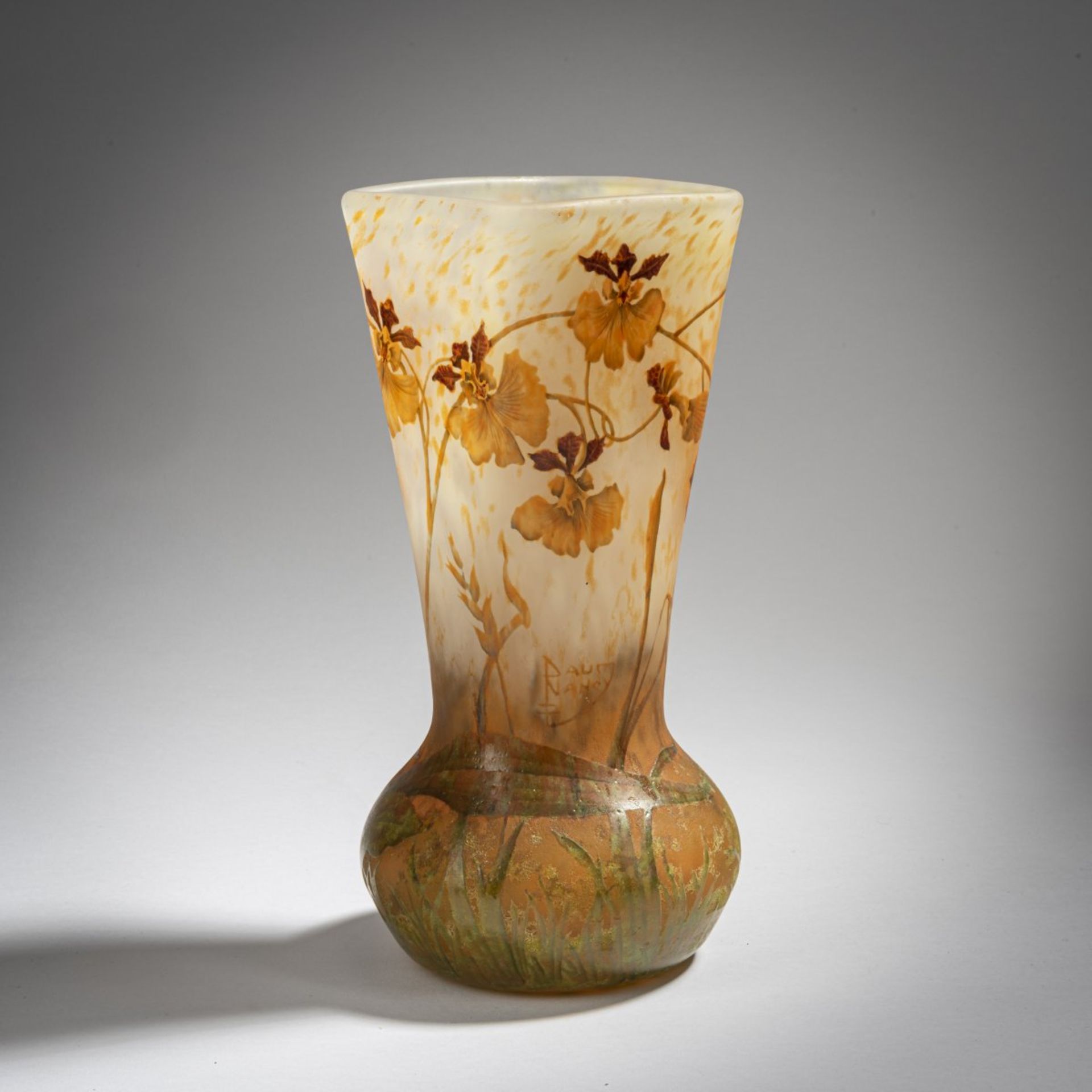 Daum Frères, Nancy, Vase 'Orchidées', 1905-10 - Image 2 of 4