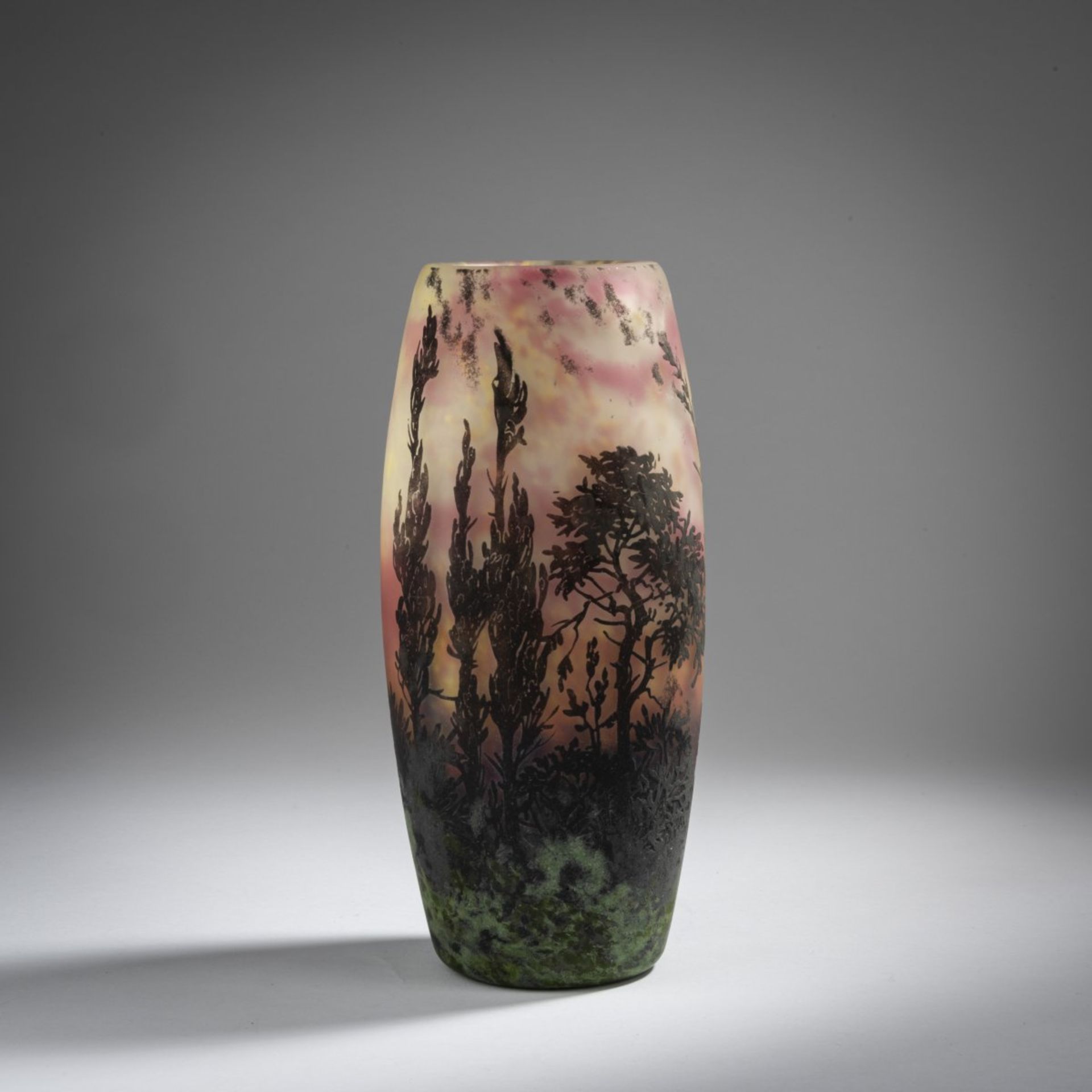 Daum Frères, Nancy, Vase 'Paysage crépuscule', um 1905 - Image 3 of 5