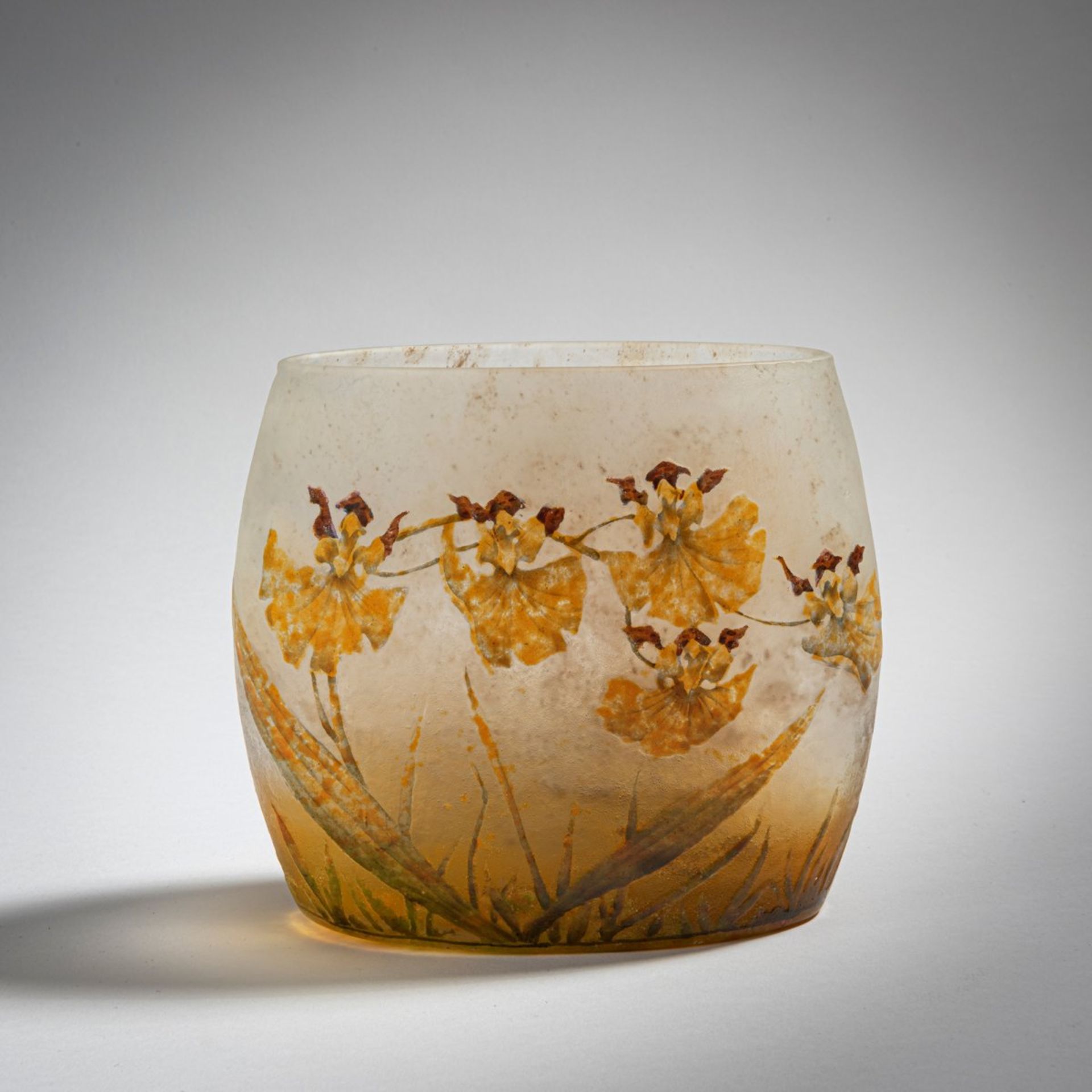 Daum Frères, Nancy, Vase 'Orchidées', 1905-10