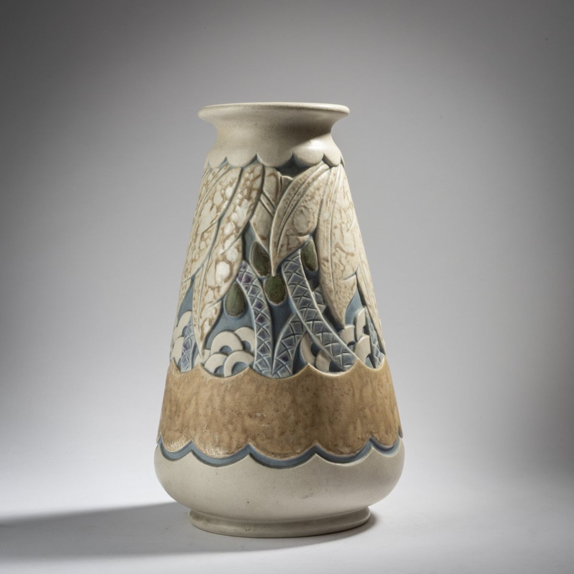 Géo Condé, Große Vase mit Palmen, um 1930 - Bild 2 aus 3