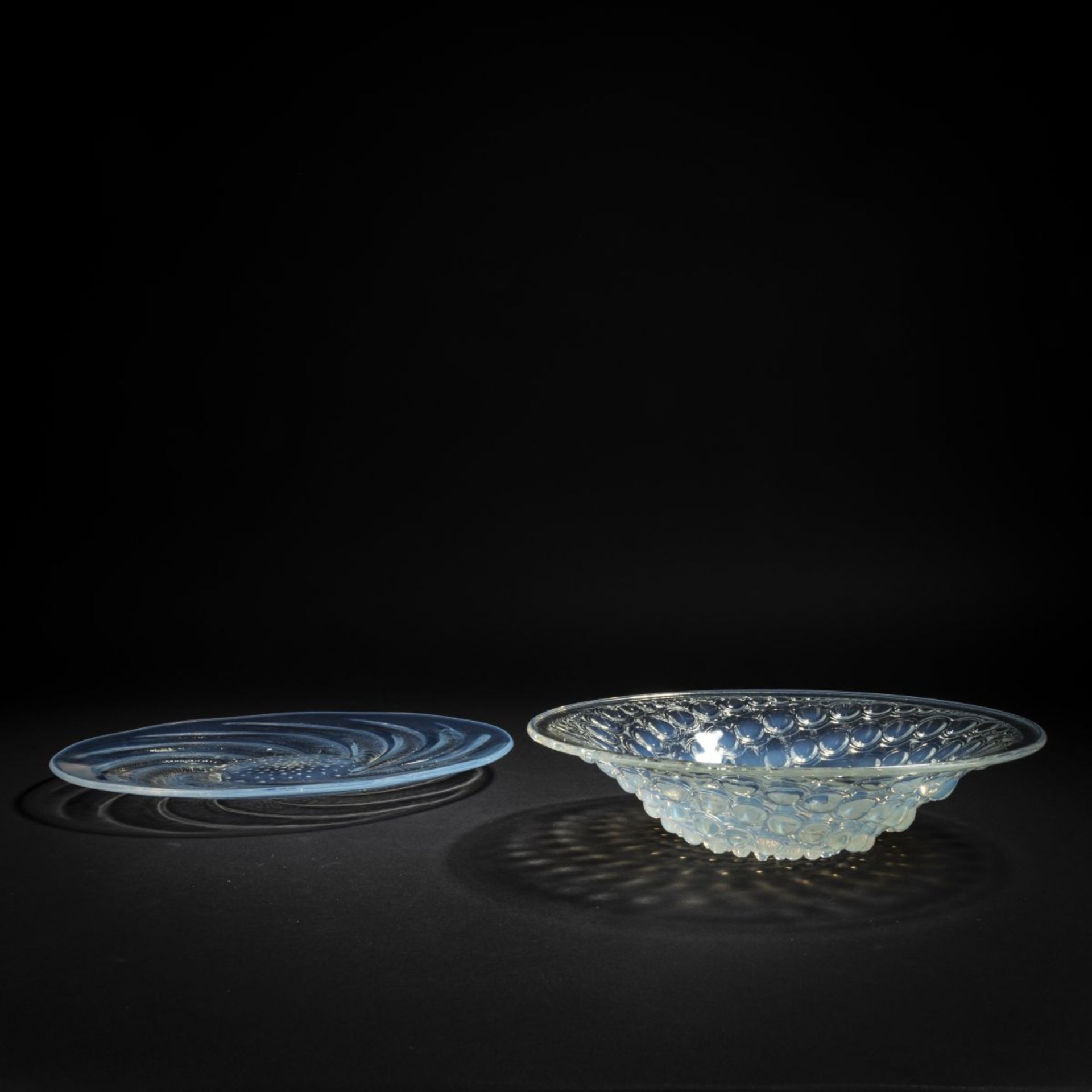 René Lalique, Teller 'Poissons N° 1', 1931 und Schale 'Volutes', 1934 - Bild 7 aus 7