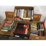 Miscellaneous books in four boxes - Scottish, travel, biographies, novels, classics, reference, some