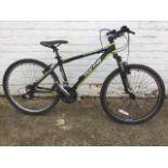 A Compact Race Geometry XC sport mountain bike by Forme with Shimano brakes & gears, padded seat,