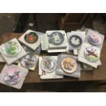 A quantity of collectors plates - Royal Doulton, butterflies, jasperware style, Wedgwood, etc -