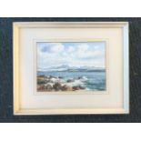 George Trevor, coastal watercolour, titled to verso The Torridon Hills from Gairloch, signed,