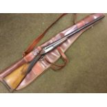 An Italian Boehler 12 bore side-by-side shotgun, the engraved boxlock with extractor have padded