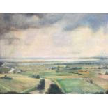 Edward Seago, oil on canvas, extensive coastal landscape, signed & framed. (29.5in x 19.5in)