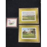 A signed print of Royal Troon Golf Club by Graeme Baxter, numbered and pencilled in margin,