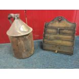 A Victorian tinplate stationary rack from the Lancashire & Yorkshire Railway Company, with painted