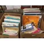 A quantity of LPs - mainly light music, musicals, compilations, etc; and a box of books, sheet