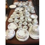 A Wedgwood porcelain dinner/tea service decorated in the floral Devon Sprays pattern, including a