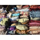 126 cushions - velvet, pairs, quilted, beaded, tapestry, corduroy, checked, furry, damask, sets,