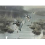 Manfred Schatz, lithographic coloured print titled Mallards, signed in pencil on margin and