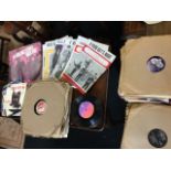 A pink vinyl Rolling Stones album; nine pieces of sheet music from the 60s - Beatles, Kinks,