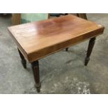 A rectangular Victorian mahogany commode stool, the box top enclosing ceramic liner by Wedgwood,