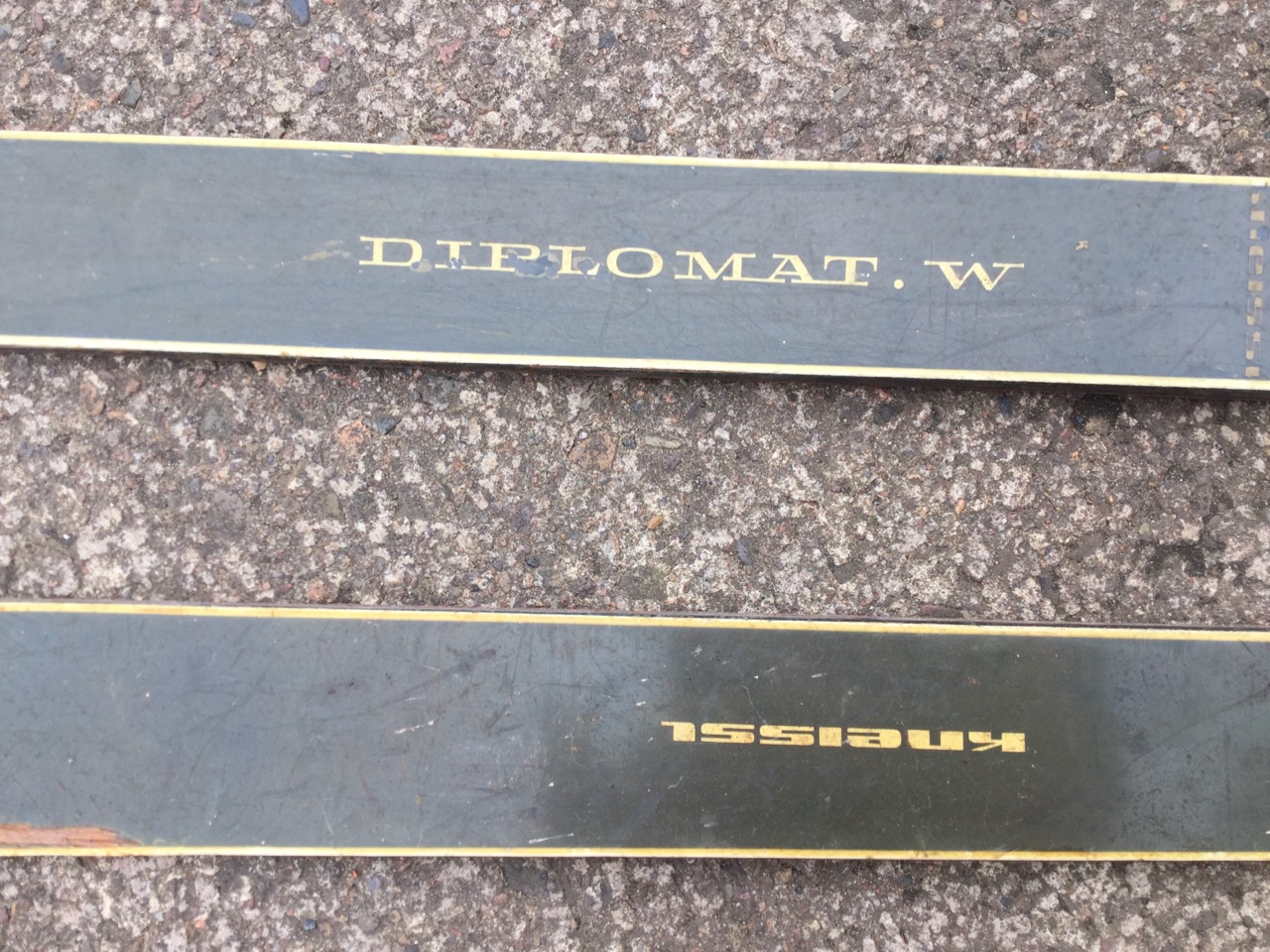 A pair of Kneissl Diplomat skis with Marker bindings, together with a pair of Koflach leather boots. - Image 2 of 3