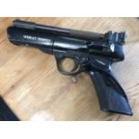 A Webley & Scott Ltd .177 air pistol, the Webley Tempest - working. (10in)