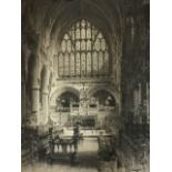 Albany Howard, an etching of the chancel at Exeter, signed in pencil on margin, mounted & framed. (