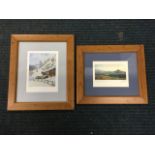 Joe Cornish, a signed photograph of Roseberry Topping, titled, mounted and pine framed; and a