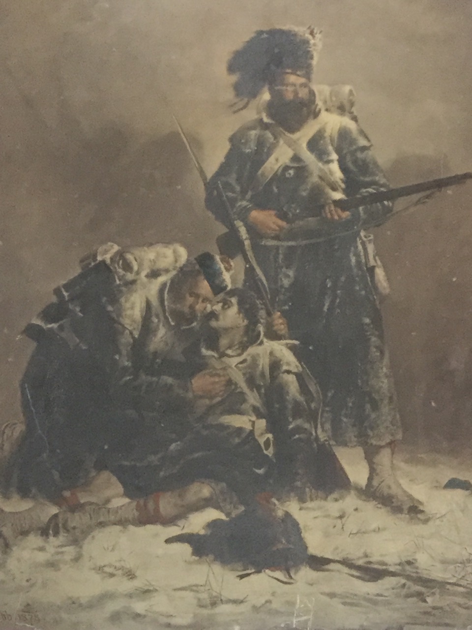 Robert Gibb, a 1980s reproduction limited edition print, titled Comrades, the Crimean War image