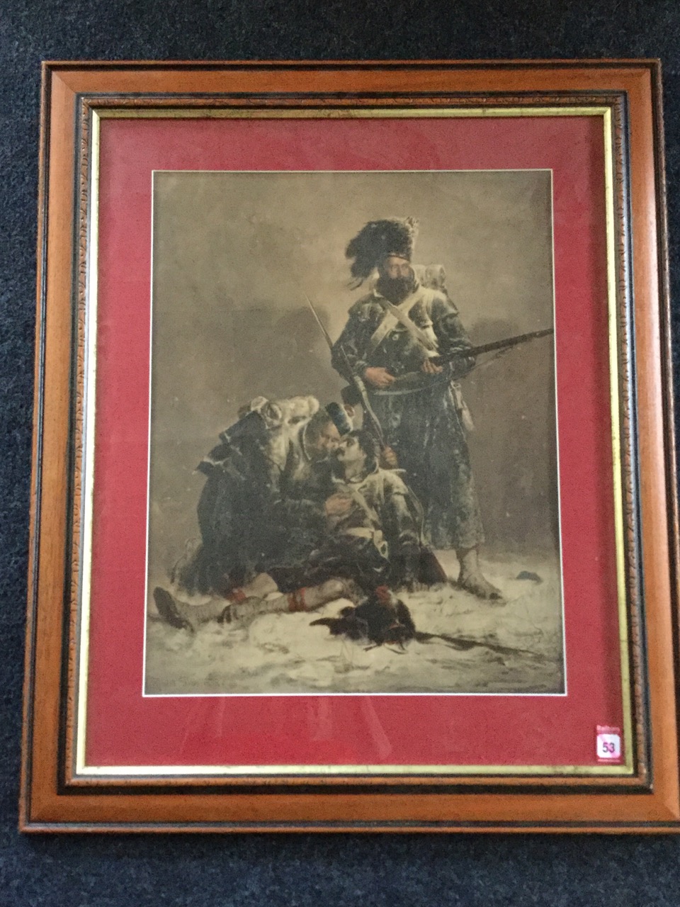 Robert Gibb, a 1980s reproduction limited edition print, titled Comrades, the Crimean War image - Bild 2 aus 3