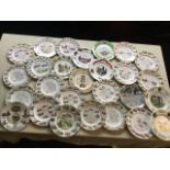 Twenty-seven collectors plates commemorating mining, including collieries, the NUM, miners, etc. (