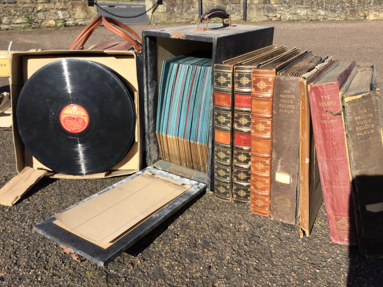 A collection of 78 records - mainly cased classical sets; a Bell & Howell cased film projector; - Image 3 of 3