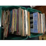 A collection of vinyl LPs & 45s including opera, musicals, Jim Reeves, pop, church music, classical,