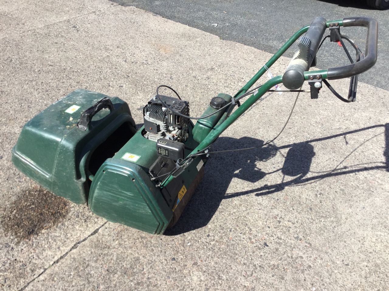 A Balmoral 14S petrol powered lawnmower.