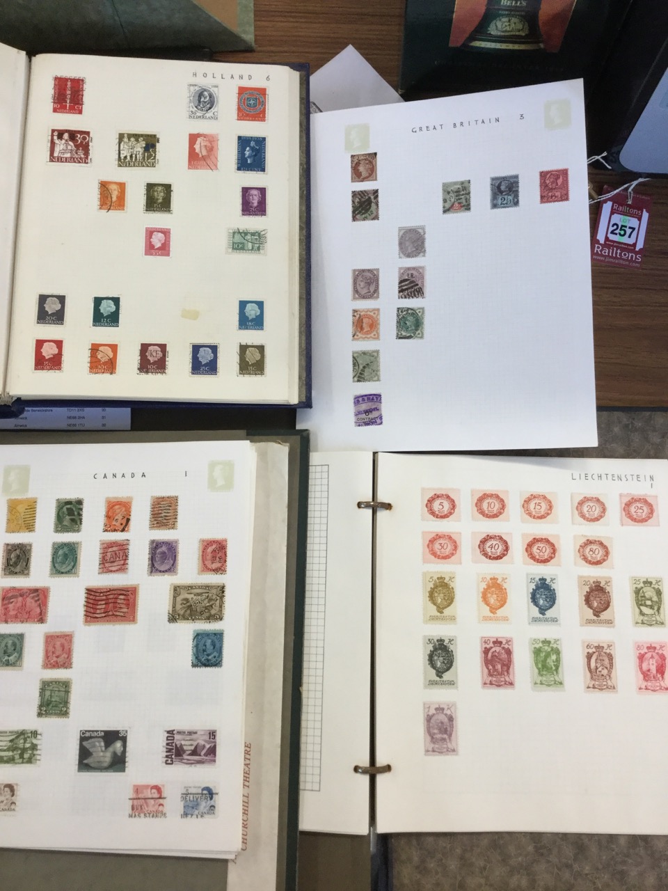 A stamp collection contained in three albums, GB and the world, some unused loose leaves for Stanley - Image 3 of 3