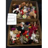 A collection of TY Beanie Babies, over 75 and mostly with TY labels, some with error printing, a
