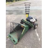 A Mighty Mac garden shredder/chipper, the machine with Briggs & Stratton petrol engine on trolley.