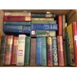 A box of childrens books - mainly with decorative cloth covers, classics, natural history, novels