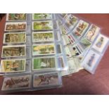 A collection of ten full sets of cigarette cards - Boguslavsky 1925 sports records, Players 1916