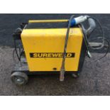 A Sureweld Monomig 181 electric welder on trolley stand.