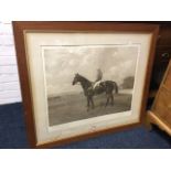 A large signed Edwardian print after Emil Adam depicting the famous horse Manifesto in 1899 at