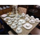 Two teasets, one Parragon Lorraine, the other Braemar Gladstone, with cups, saucers and plates;