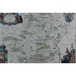 J. Blaeu 17th century Map of Hertfordshire
