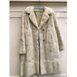 Vintage blonde fur coat