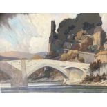 Manner of Frank Sherwin - Gouache, Barnard Castle, together with another of the same subject